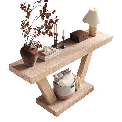 60 Inches Wood Entryway Bench With 2-Tier Solid Wood Veneer Storage Cabinet