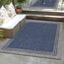 Beverly Rug 3 x 3 Gray Carmel Bordered Non Slip Doormat Indoor Area Rug