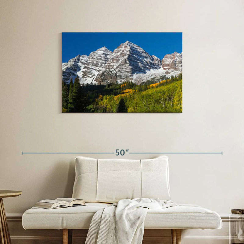 Alvord Snow Streaked Maroon Bells, 24" H x 36" W