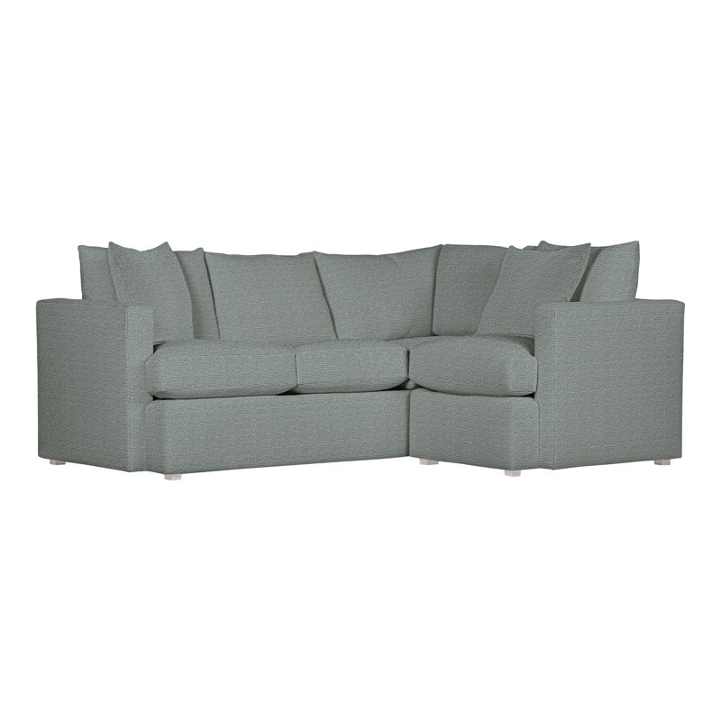American Bungalow 2-Piece Sectional, Tuck Cobalt, Dove Gray