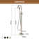 71'' x 35'' Freestanding Soaking Solid Surface Bathtub with Faucet