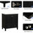 30" Black Bathroom Vanity With Sink - Solid Wood & Cabinet, Modern Design Stylish Ceramic Function