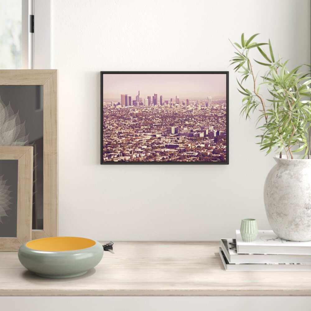 Gerahmtes Wandbild Skyline von Los Angeles