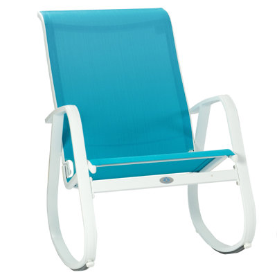 Kozyard Outdoor Contemporary Patio Rocking Sling Chair With Powder Coated Aluminum Frame by Kozyard