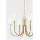 Alyssa 6 Light Metal Dimmable Chandelier