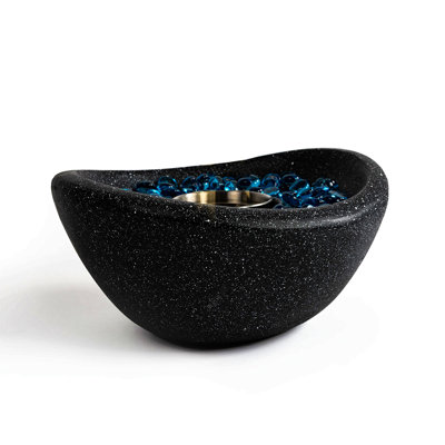 Tabletop Fire Pit, Outdoor & Indoor Fire Pit, Portable Concrete Fire Pit, Personal Ethanol Fireplace, Outdoor Table Top Fire Pit, Mini Fire Pit Smokeless Fire Bowl