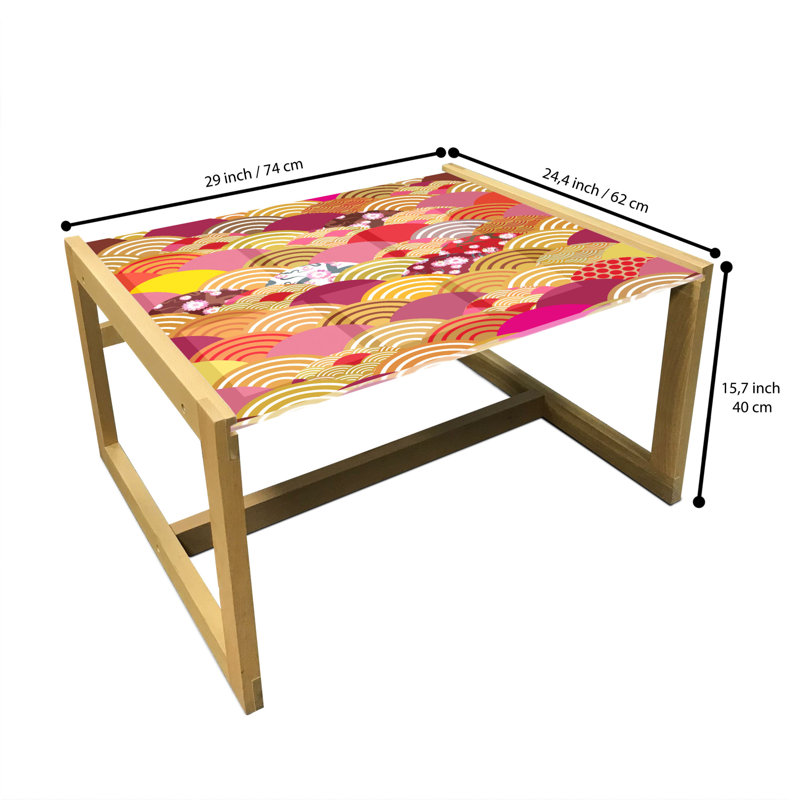 Jaiyah Sled Coffee Table, 40cm H x 74cm W x 62cm D
