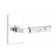 Emtek Select Passage Leverset, Modern Rectangular Rosette, L-Square Stem, Light Terrazzo Handle, LH