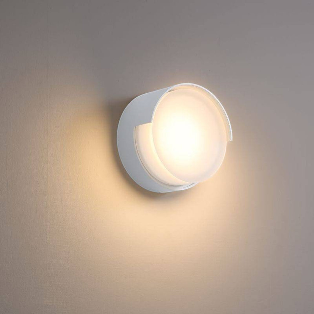 Ultra Beam Lighting White/Light 6 Watt Round Modern Outside Wall - Image 2