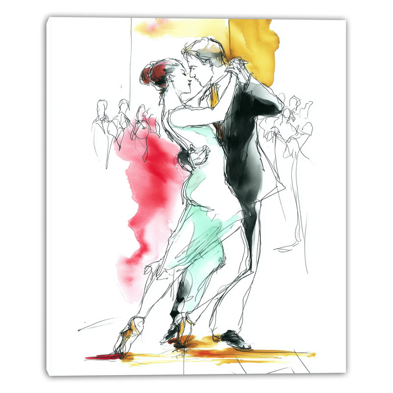 «Tango Passion», art mural sur toile tendue, H 24 po x l 16 po