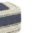 Grady 18"W Wool and Cotton Handloom Woven Contemporary Square Pouf with Polystyrene Filling-1845007197