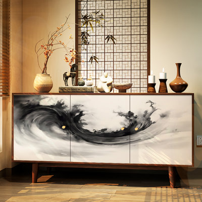 Chinese-style retro minimalist sideboard
