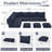 Outdoor Water-Resistant Replacement Cushions For Patio Conversation Sets-1152377170