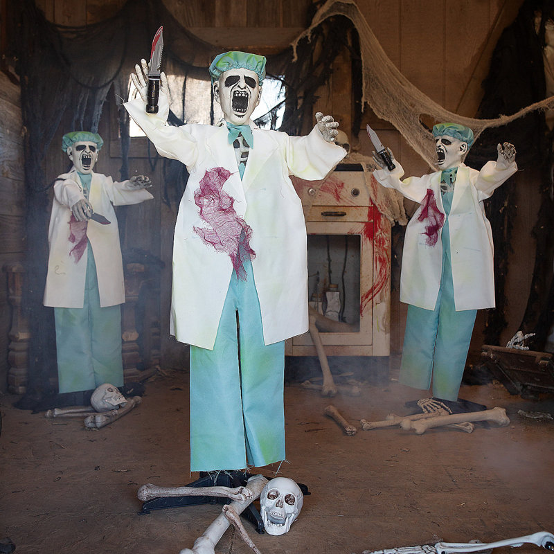 3 piquets Fun Yard Doctor
