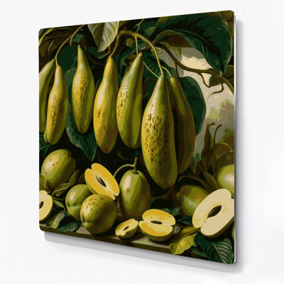 Fruit Pawpaw Green Metal Wall Art