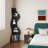 Corner Bookshelf, 5 Tier Modern Wall Shelf Bookcase Small Storage Rack Stylish Accent Wavy For Small Space, Plant Stand, Orange-607043437-634599736