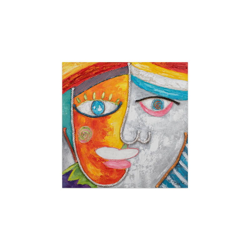 Two Are One Hand Painted Acrylic Painting