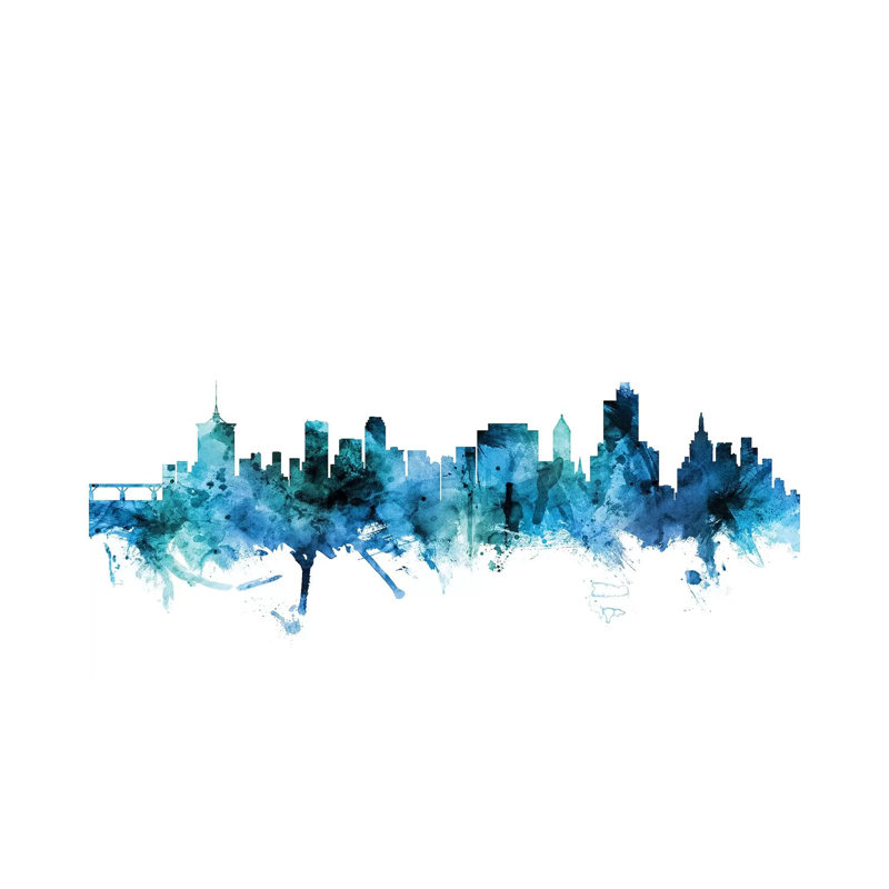Tulsa, Oklahoma Skyline by Michael Tompsett - Wrapped Canvas Gallery-Wrapped Canvas Giclée, 20.32 cm H x 30.48 cm W