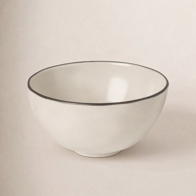 Stacked Organic Stoneware Cereal Bowl