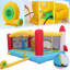 Jeu gonflable extra large de 13 x 11 x 7 pi avec souffleur d'air, grande zone de saut, glissades doubles, jeu de ballon Catach, sac de boxe gonflable pour dinosaure, espace extérieur, château gonflable