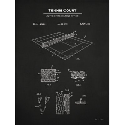 " Tennis Court Patent " by Susan Ball
