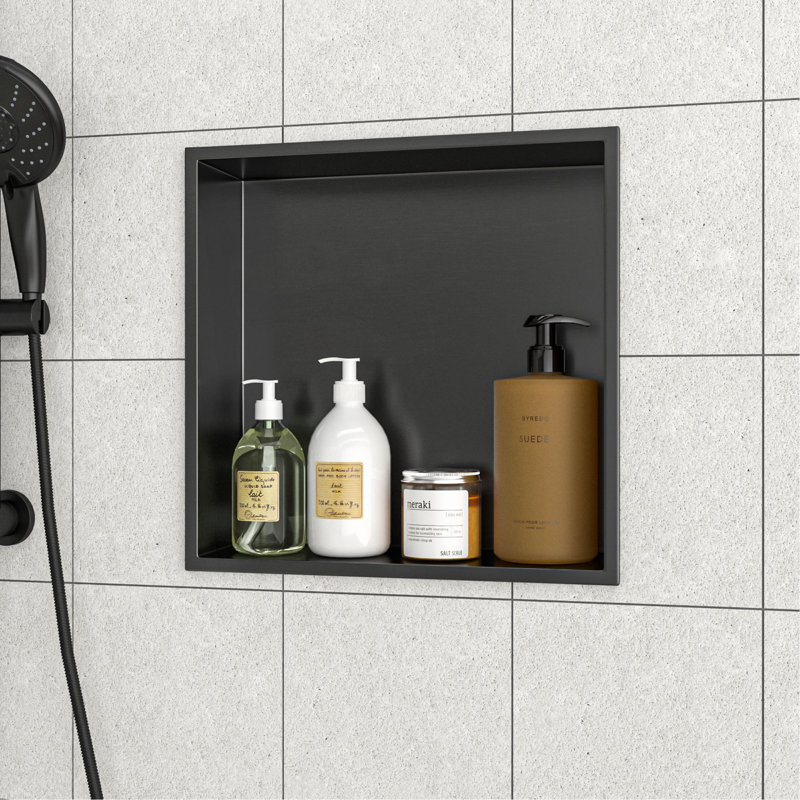 Niche de douche en acier inoxydable 15 po x 15 po