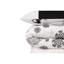 Ensemble de housse de couette 100% coton blanc / gris 4 pièces-1239087050-1239087042