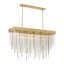 27-Light 60" Rectangular Convertible Flush Crystal Chandelier-15711264