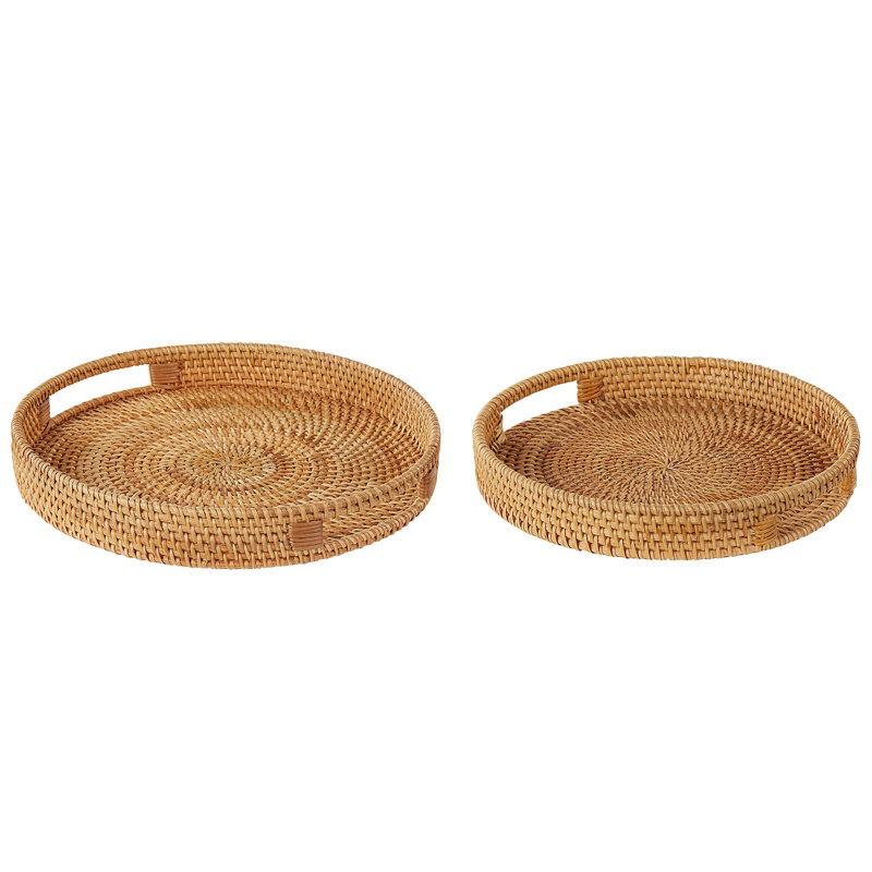 Alivea Wicker Tray - Set of 2