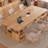 Burlywood Rectangular Solid Wood desks-107788086