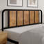 Single/Double Size Bed Frame with Modern Wood Headboard and Footboard, Heavy Duty Metal Platform Bed Frame, Stable Platform Bed with Steel Slats Support, No Box Spring Needed, Easy Assembly-666361082