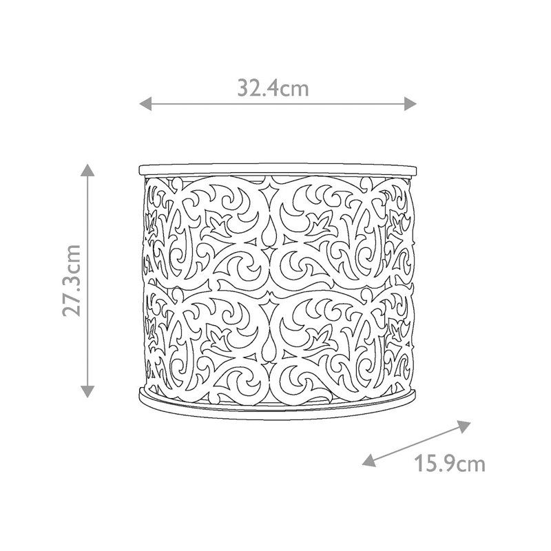 Baddock Steel Flush Mounted Sconce