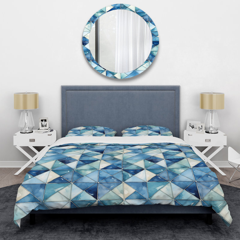 Ensemble de housse de couette Rachila, Housse de couette pour grand lit et 2 taies décor
