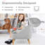 Fauteuil club avec repose-pieds Lorata