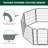 FXW Aster Dog Playpen Designed for Yard, 32inch 16 Panels-122660067