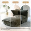 Upholstered Armchair with Footstool-947081459