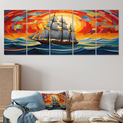 Allix - Boat Sailing Wall Art Set
