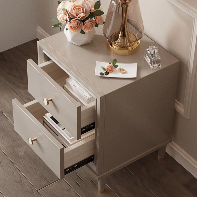 Armoire à tiroirs moderne et minimaliste, Gris / Blanc