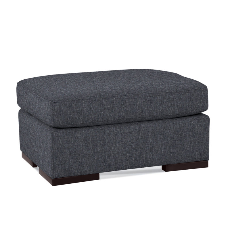 Memphis Ottoman, Java, Brown Geometric, 0456-33