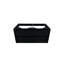 Meuble-lavabo noir spacieux avec lavabo durable, rangement de salle de bain moderne en bois
