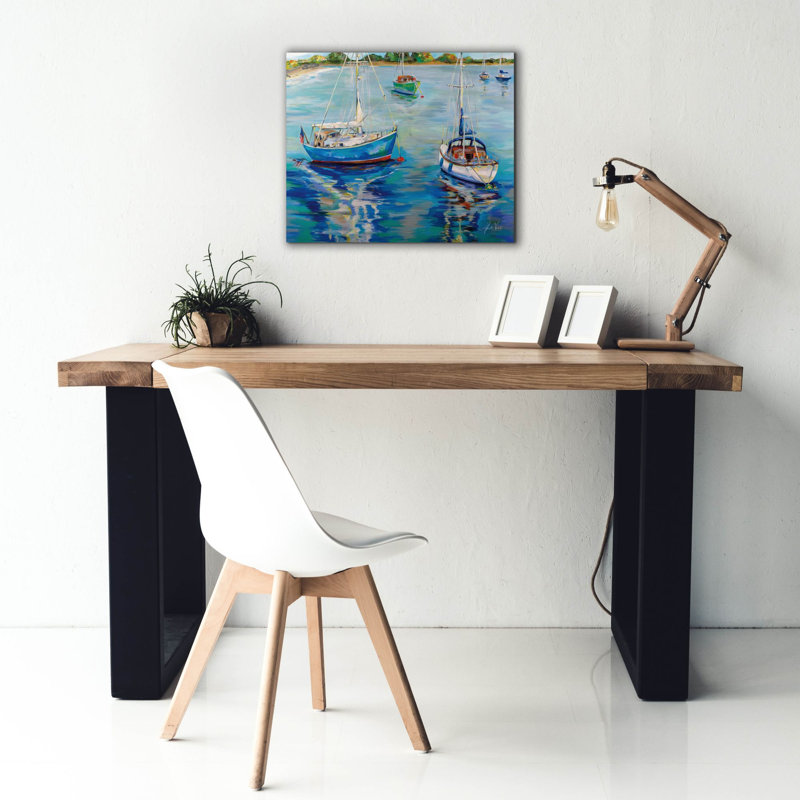 «In The Cove» par Jeanette Vertentes, art mural sur toile, H 20 po x l 24 po x P 0,75 po
