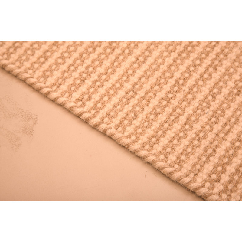 Herault Solid Colour Wool Hand Woven Area Rug, Rectangle 160 x 230cm