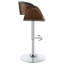 Tabouret de bar réglable noir et chrome