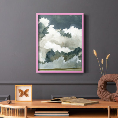 «Vast Neutral Sky II», reproduction encadrée - bois massif