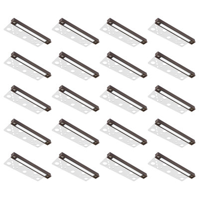 Outdoor Low Voltage Hardscape Lights, 6.8 Inches Retaining Wall Light with Frosted Lens, 20 Pack, 2700K