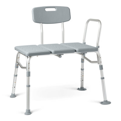 Transfer Bench For Bathtubs And Showers, Adjustable Shower Bench And Bath Seat For Seniors And Adults, Slip-Resistant Feet, Heavy-Duty 400 Lb. Weight