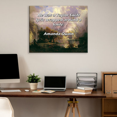 Astoria Grand Gallery Wrapped Canvas By Sylvia S. Mader: "It is important to realize that chance has