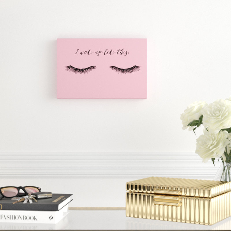 «Lash Chat III» par Alicia Ludwig, reproduction d'art sur toile, H 8 po x l 12 po, Toile tendue