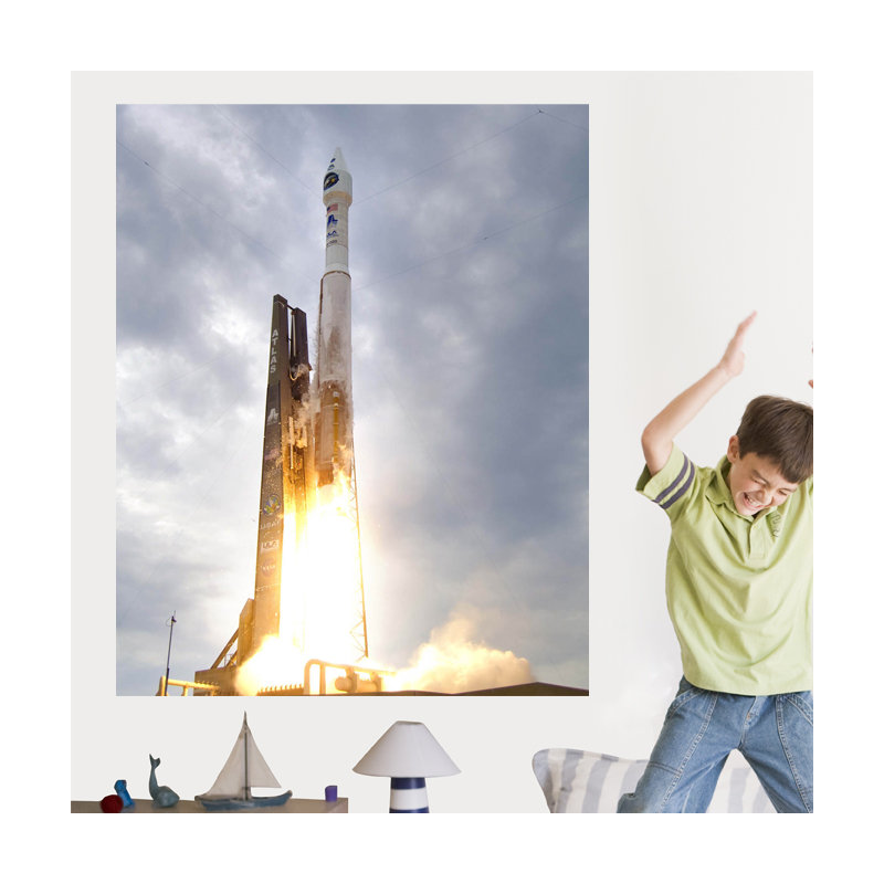 Adhésif décoratif fusée Atlas de la NASA, H 36 po x l 29 po