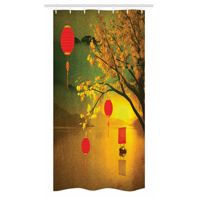Shower Curtain with Hooks Included, 36" W x 72" L